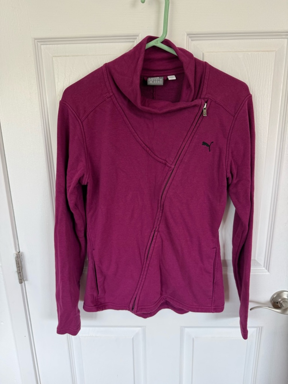 Puma Deep Pink Pullover with Logo Tag